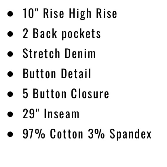 Button High Waisted Jeans - Picture 3 of 5